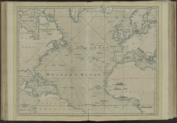 Der Atlantische oder Westliche Ozean aus dem West-India-Atlas, 1775